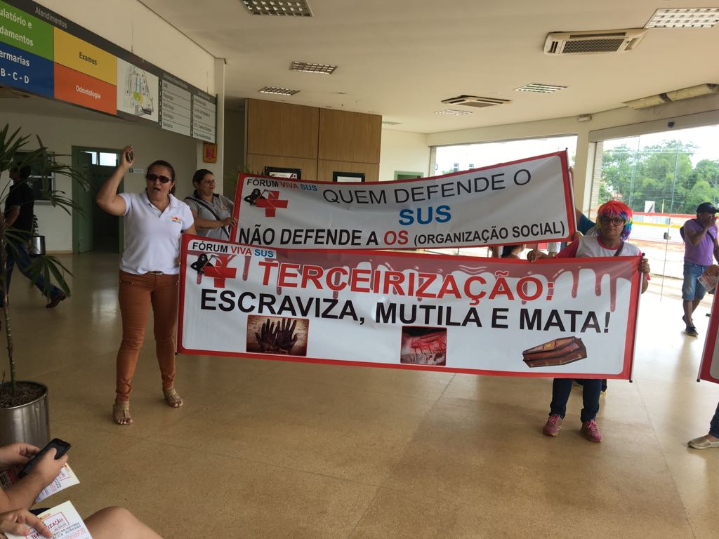 Sindicatos entram com ação na justiça para impugnar terceirização da Saúde no Acre
