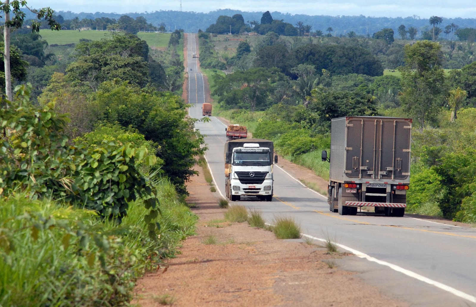 Veículos acima de seis eixos e 42 toneladas estão proibidos trafegar na BR-364 entre Sena e CZS