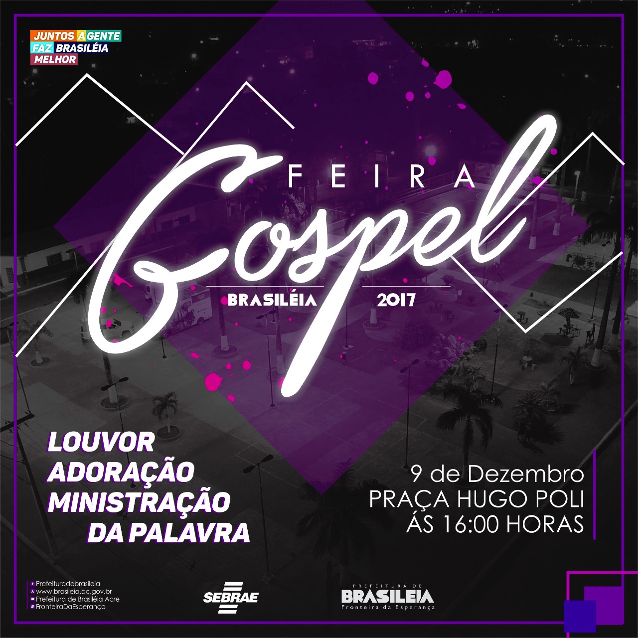 Fernanda Hassem se reúne com os pastores para organizar a I Feira Gospel de Brasiléia
