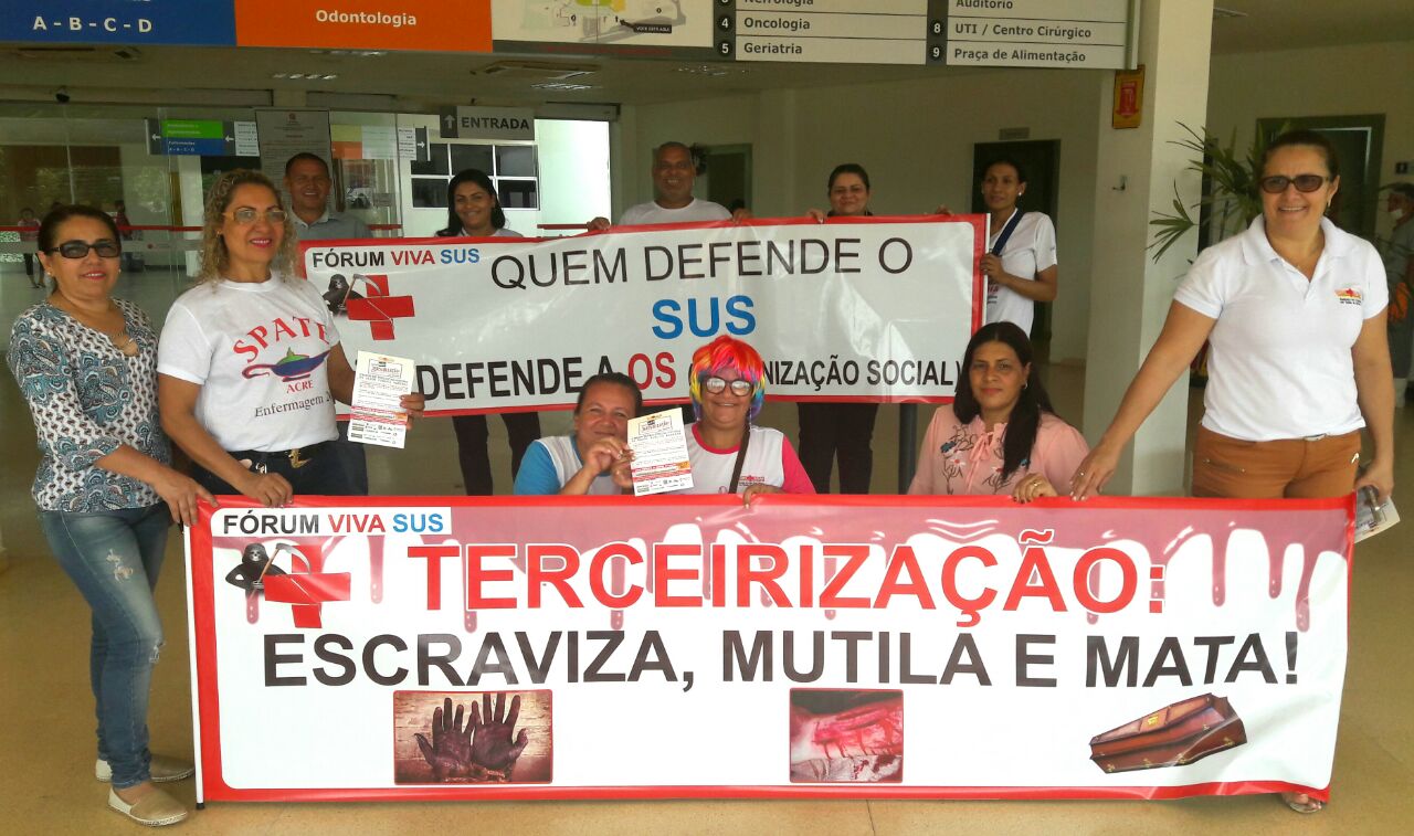 Sintesac conclama população para ato em defesa do Huerb e contra a terceirização da saúde