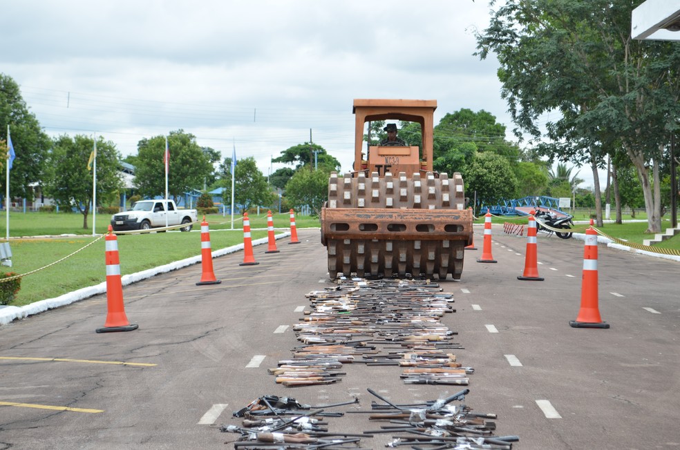 Exército destrói 4,4 mil armas apreendidas nos Estados do Acre, Amazonas e Rondônia