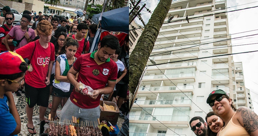 Apoiadores de Lula fazem churrasco em Guarujá para celebrar o ‘triplex do povo’