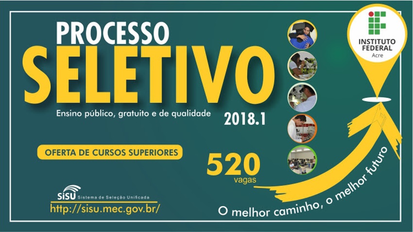 Ifac realiza chamada oral para cursos superiores em Rio Branco, Sena e Xapuri