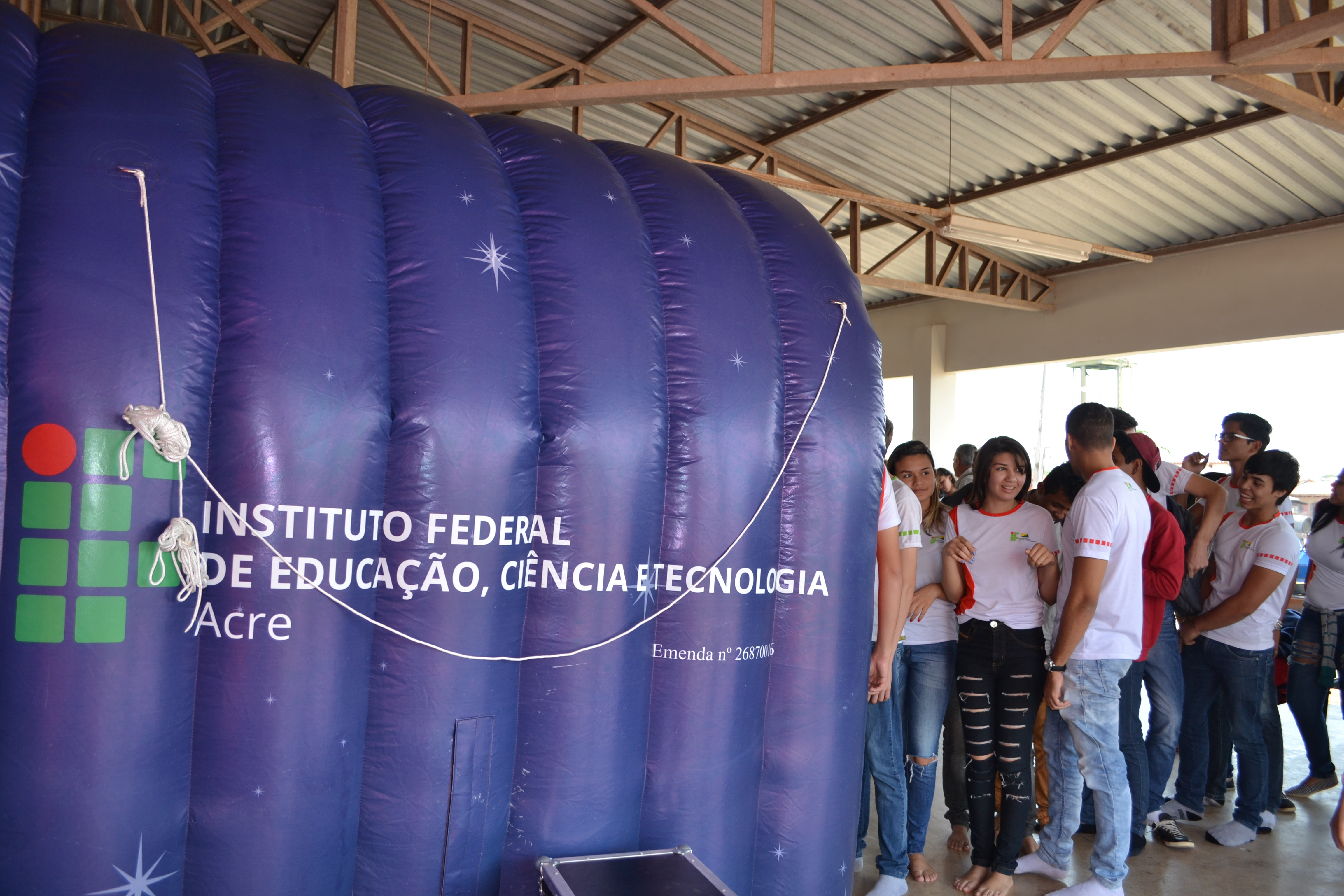 Instituições já podem realizar agendamento do Planetário Móvel do Ifac para 2018