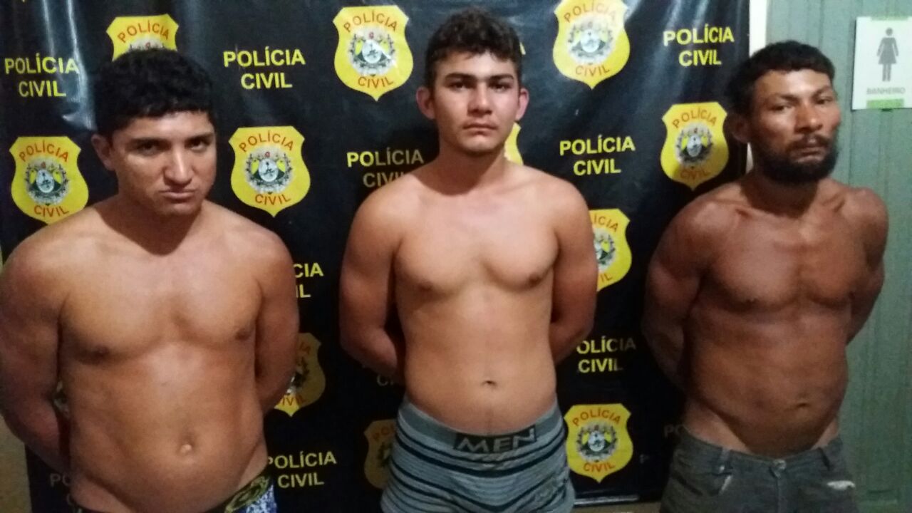 Trio é preso por tráfico de droga e organização criminosa no interior do Acre