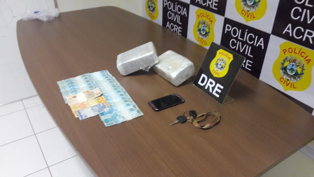 DRE apreende quase 10 kg de entorpecente em Senador Guiomard e Cruzeiro do Sul