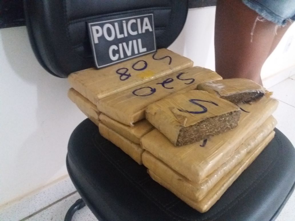 Adolescente de 13 anos é apreendida com sete quilos de droga na BR-364