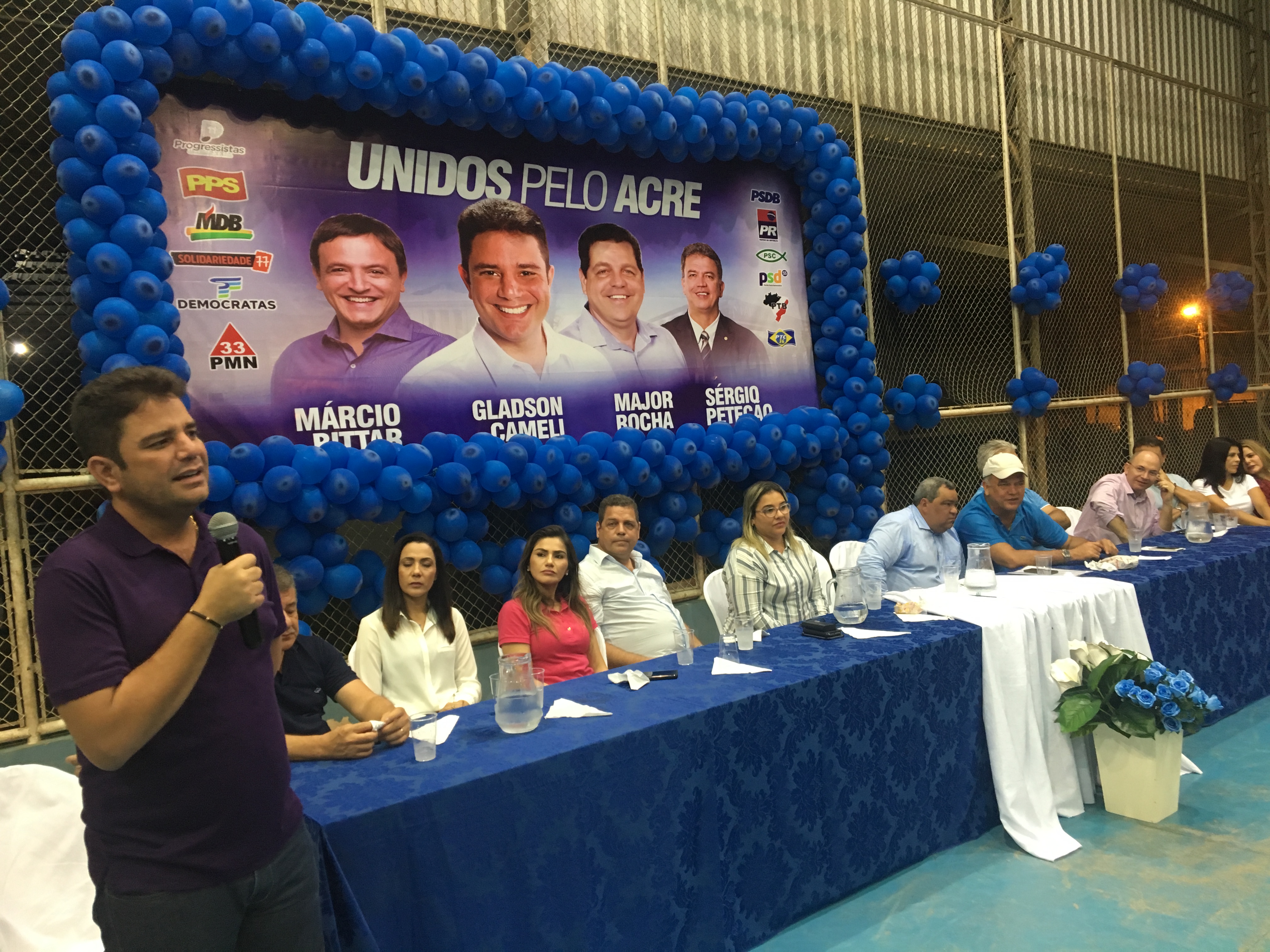 “Sena está no meu coração”, diz Cameli durante evento da oposição no Iaco