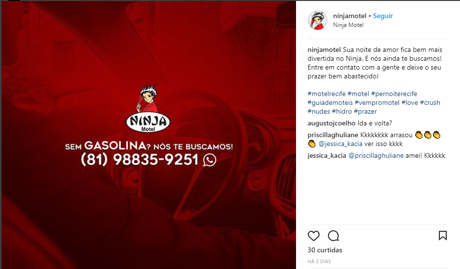Driblando a paralisação: em Recife, motel promete buscar clientes sem gasolina