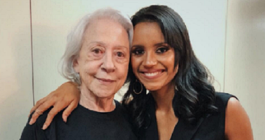 Gleici publica foto com Fernanda Montenegro e comemora: “Zerei a vida”