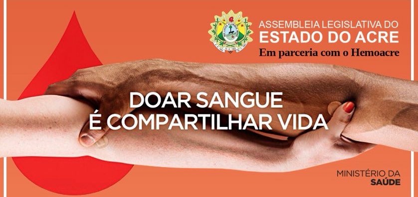 Aleac e Hemoacre realizam campanha de doação de sangue na manhã desta quinta-feira