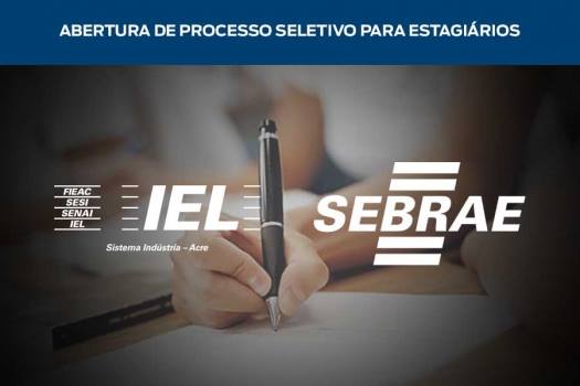 Inscrições para o processo seletivo de estágio no Sebrae foram prorrogadas