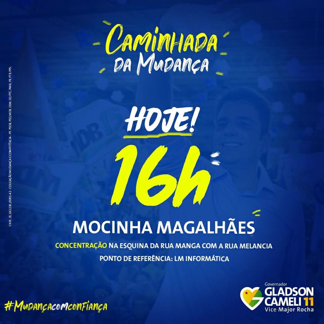 Gladson Cameli vai às ruas de Rio Branco e se destaca como a mudança para o Acre