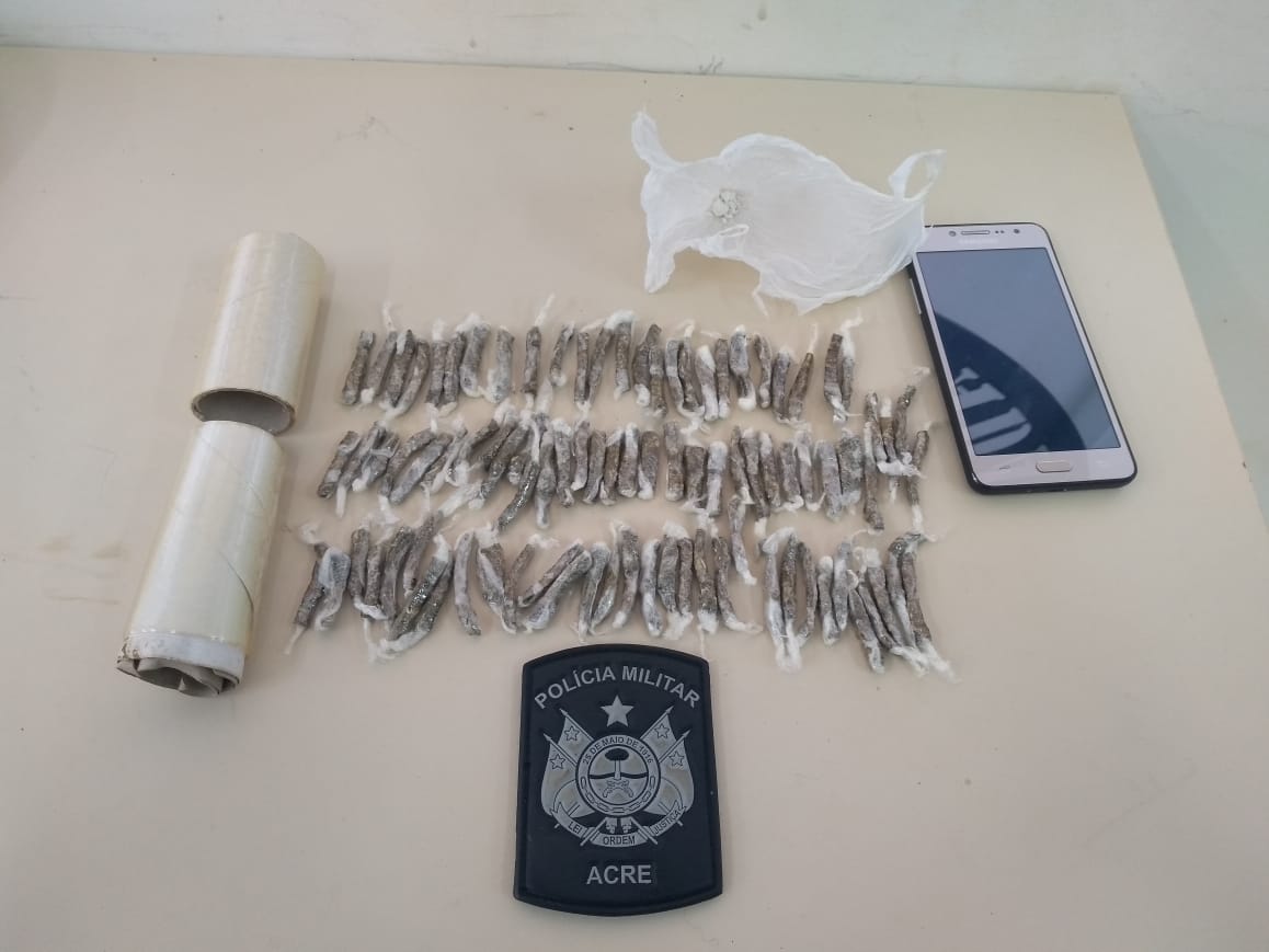Polícia Militar apreende 90 tabletes de maconha em Sena Madureira