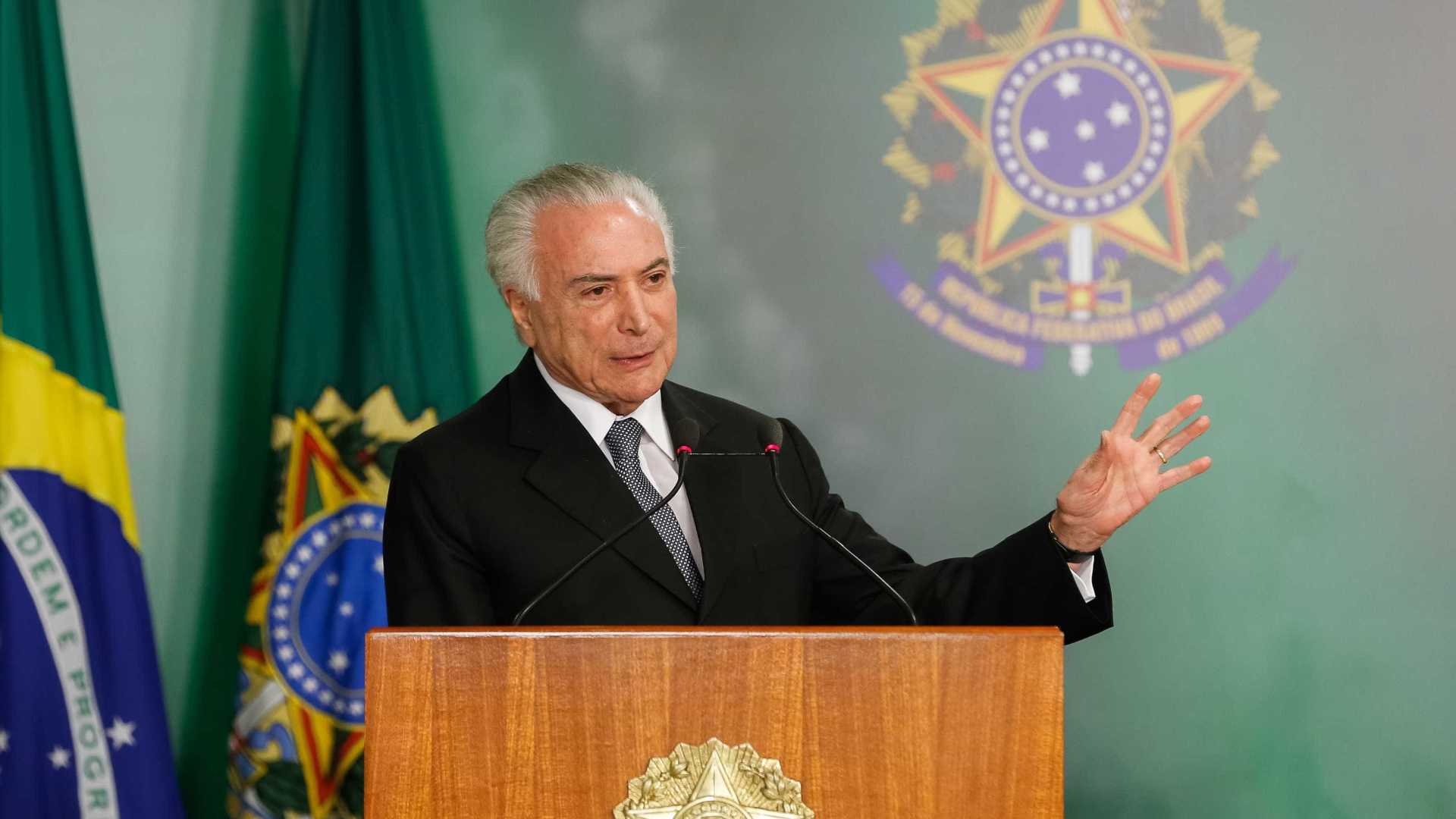 Temer diz que Brasil é exemplo de democracia para o mundo