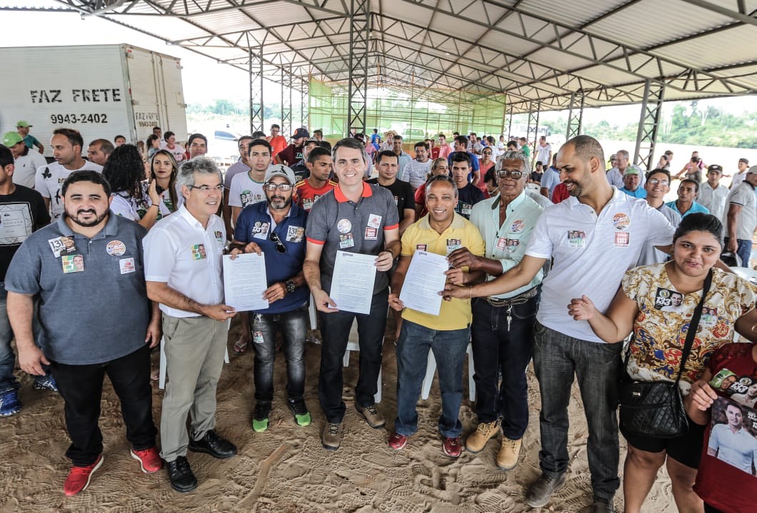 Piscicultores manifestam apoio a Marcus Alexandre e entregam carta com propostas