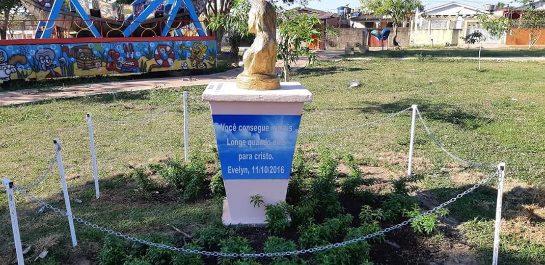 Plantas estão sendo roubadas de praça que homenageia jovem morta vítima de câncer