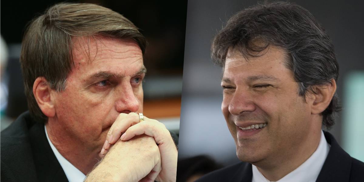 Bolsonaro vai a 33% e Haddad pula de 8% para 16% em uma semana, aponta nova pesquisa