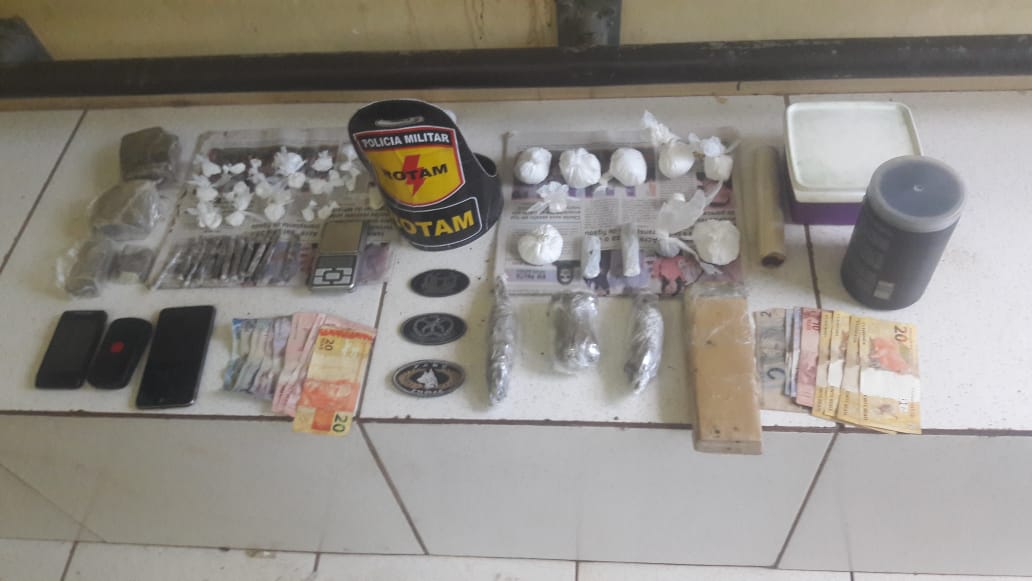 Em patrulhamento, polícia fecha três bocas de fumo no bairro Esperança