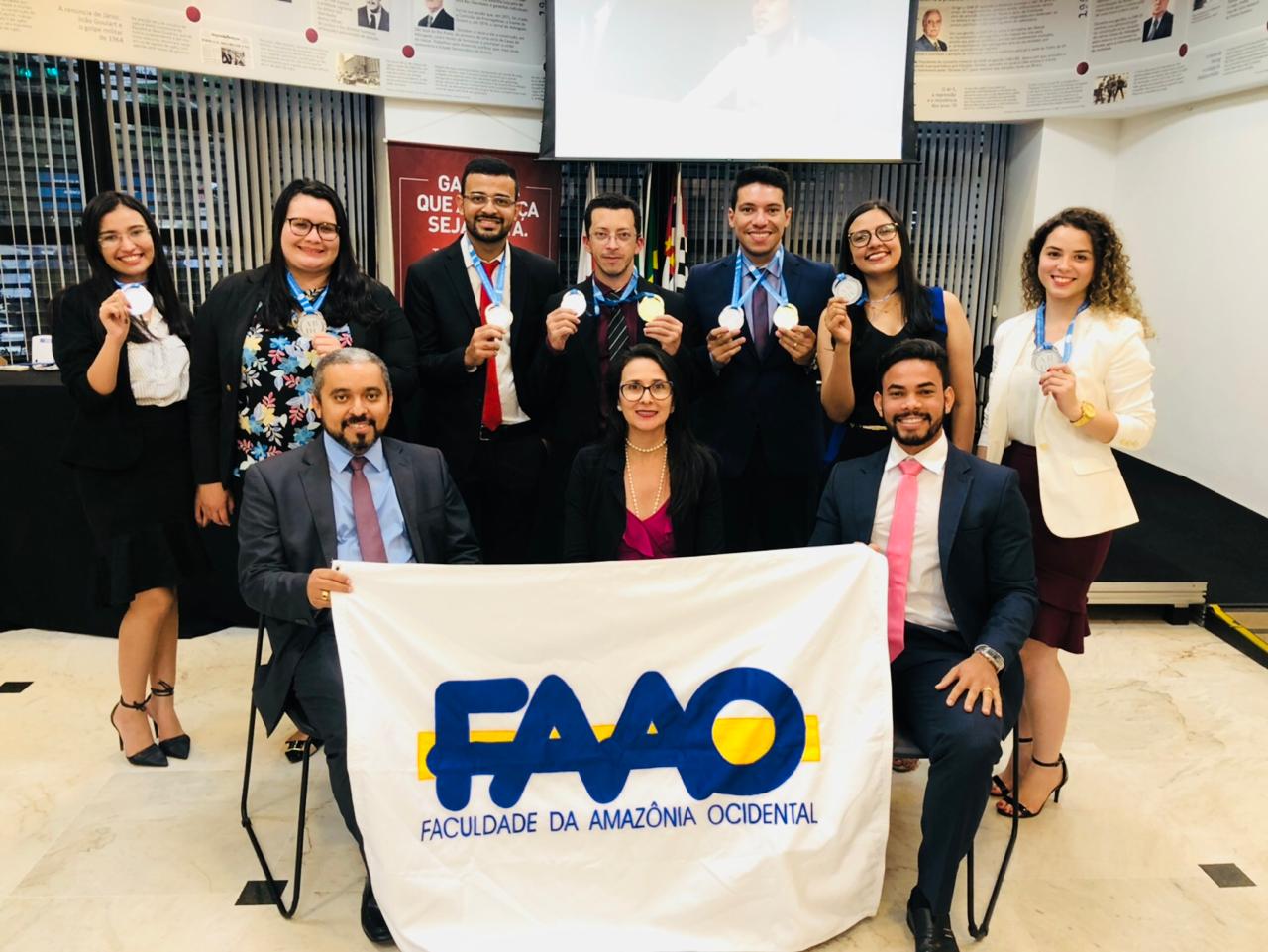 Curso de Direito da FAAO é vice-campeão em olimpíada nacional de conhecimentos jurídicos