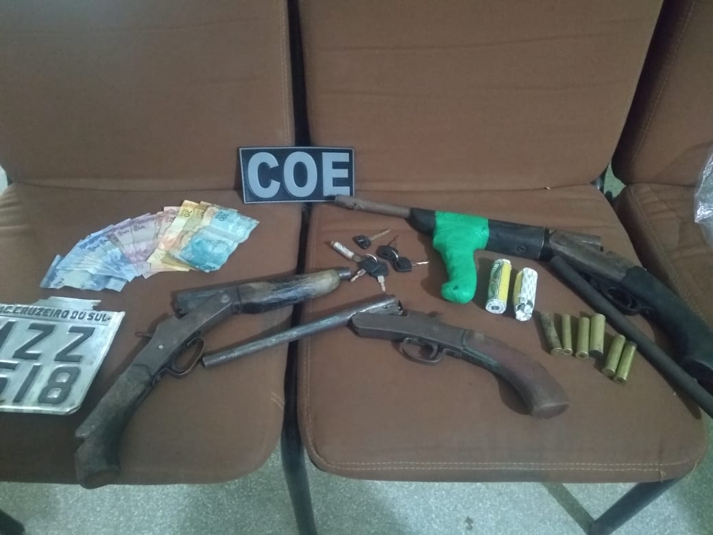 Oito integrantes de facção criminosa são presos durante operação policial no interior do Acre