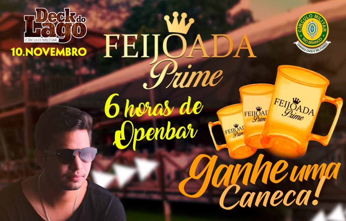 No segundo lote, Feijoada Prime oferece open bar de 6 horas e som ao vivo no Círculo Militar