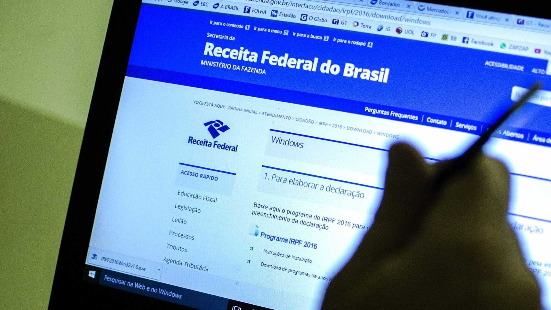 Receita envia carta para 383 mil contribuintes corrigirem declaração