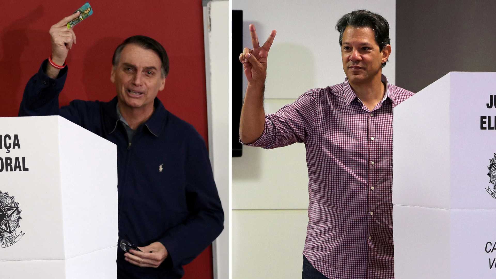 Datafolha: Bolsonaro com 56% e Haddad com 44%; diferença cai 6 pontos