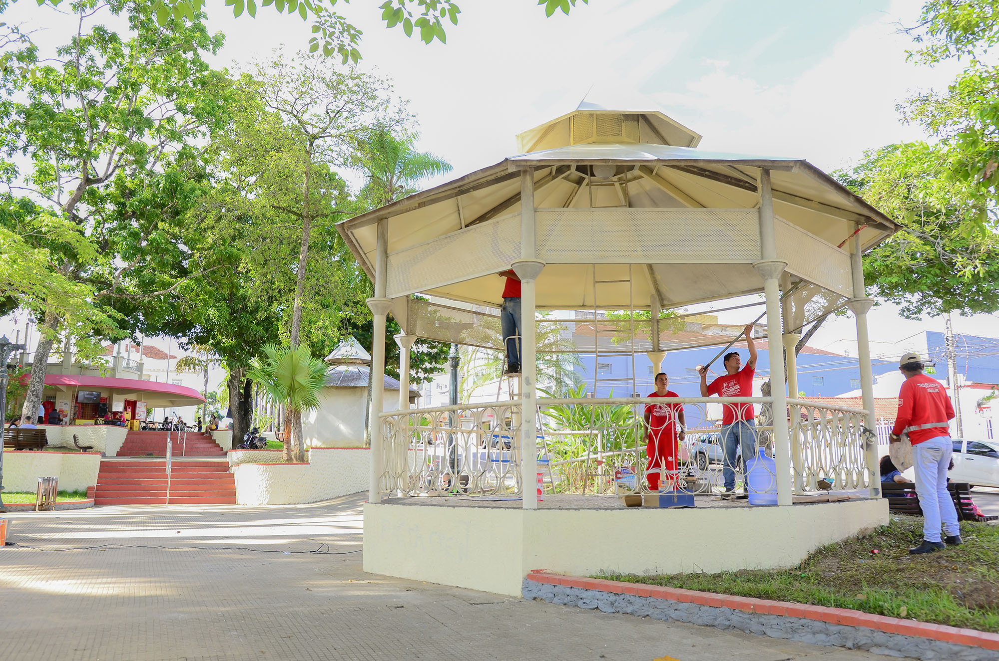 Prefeitura Municipal intensifica revitalização de espaço do Centro Histórico de Rio Branco