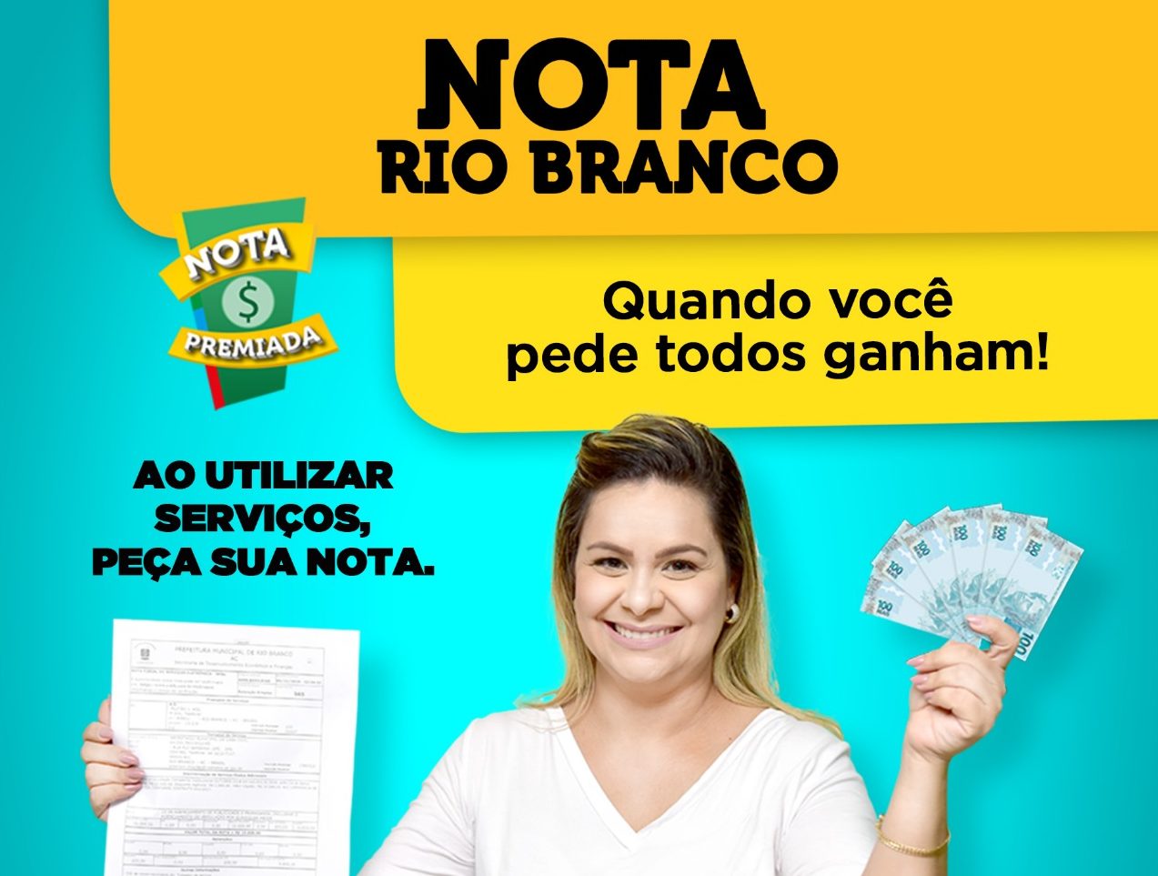 Prefeitura sorteia 50 mil em prêmios no programa Nota Premiada, nesta quarta-feira