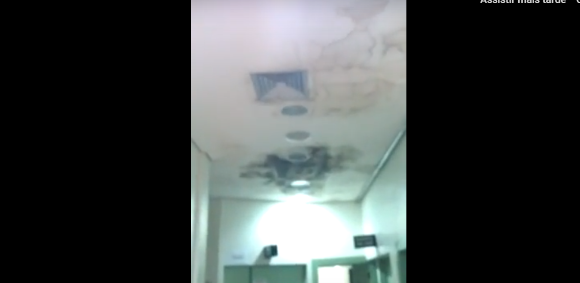 Em hospital do Acre, teto pode desabar e funcionários passam o dia no Facebook