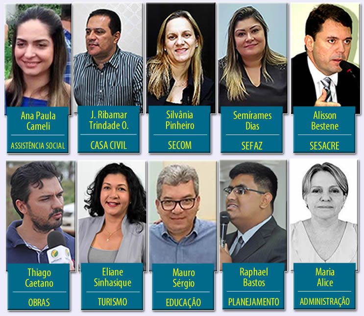 “A caneta que nomeia é a mesma que exonera”, diz Gladson durante posse de novos secretários