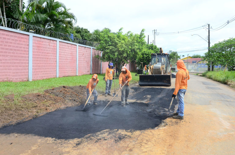 Prefeitura intensifica os trabalhos de recuperação dos corredores de ônibus e vias estruturantes de Rio Branco