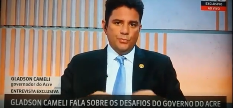 Na Globo News, governador do Acre fala sobre desafios de seu governo: “Economia é o maior desafio”