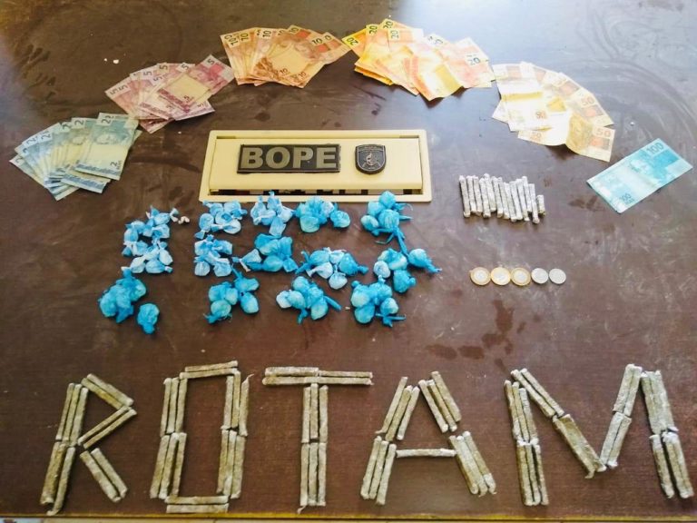 Homem é preso no Conquista com 84 tabletes de maconha e 70 de trouxinhas de cocaína