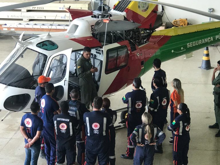 Socorristas do Samu passam por capacitação e já estão aptos a atuarem no transporte aéreo de pacientes