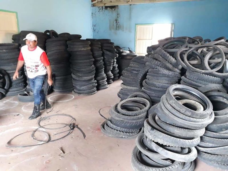 Município do Acre faz parceria para descarte correto de pneus usados