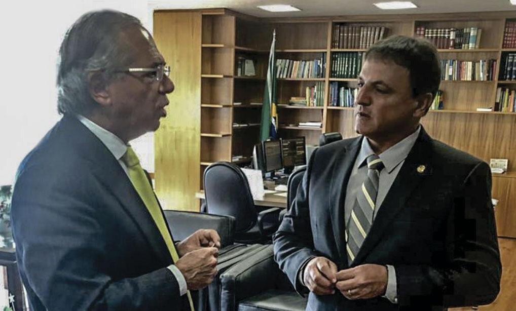 Em audiência com Paulo Guedes, Bittar diz que Brasil ‘quebra’, sem reforma da Previdência