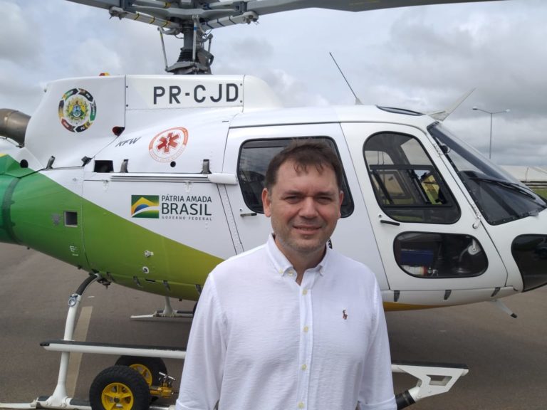 Alysson Bestene diz que helicóptero cedido pelo governo ao Samu “vai salvar vidas”