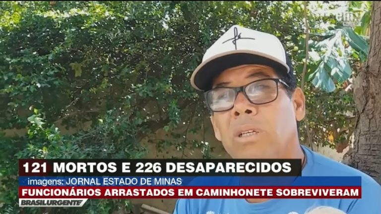 Sobrevivente de Brumadinho relata desespero na tragédia