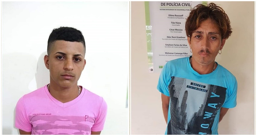 Polícia Militar prende dois homens suspeitos de tráfico de drogas, no município de Feijó