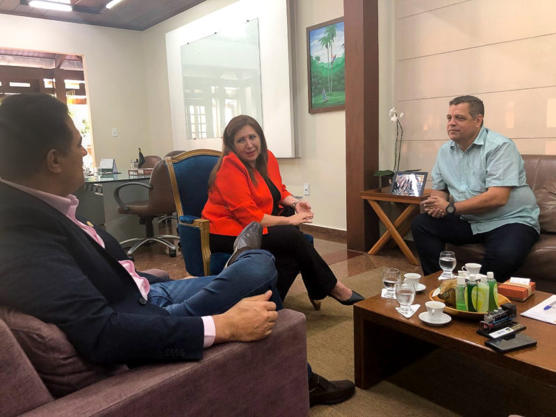 Vice-governador Major Rocha recebe visita da ministra do Paraguai