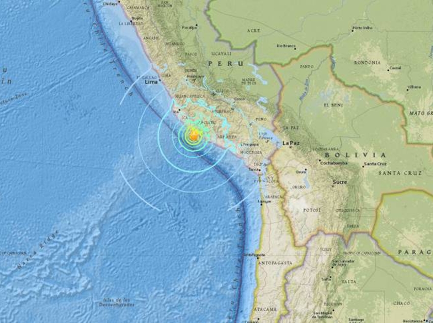 Novo terremoto de 7 graus atinge a região de Puno, no Peru; Defesa Civil faz monitoramento