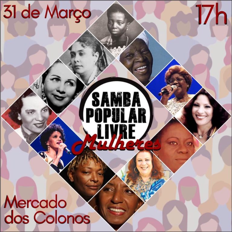 Samba Popular Livre promove roda de samba em homenagem ao Mês da Mulher