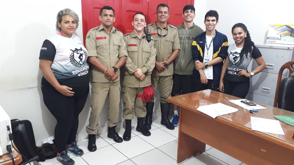 Efetivo do Corpo de Bombeiros Militar do Estado do Acre passa por avaliação física de acadêmicos da Unimeta