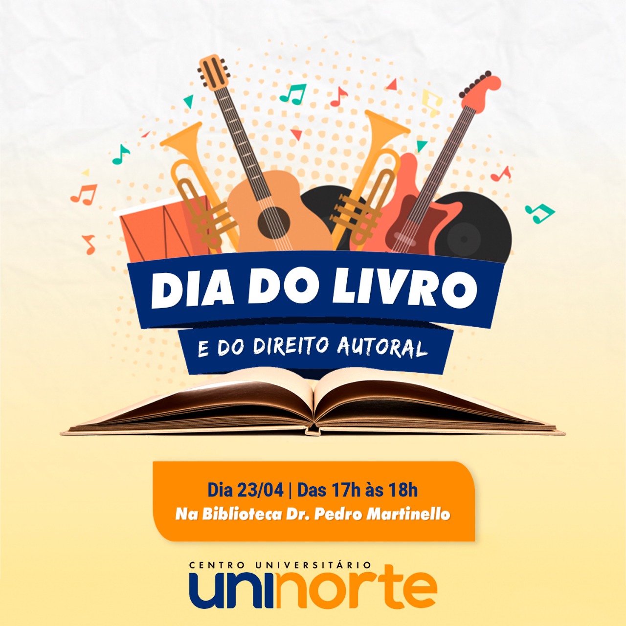 Evento em alusão ao Dia Mundial do Livro e do Direito de Autor ocorrerá no Centro Universitário Uninorte dia 23 de abril