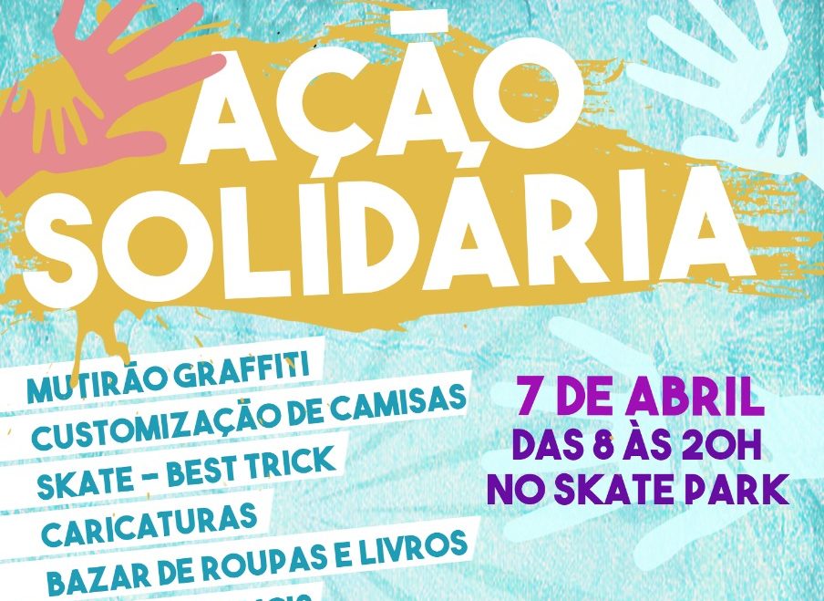 Grupo de artistas promove ação solidaria neste domingo, no Skate Park; confira