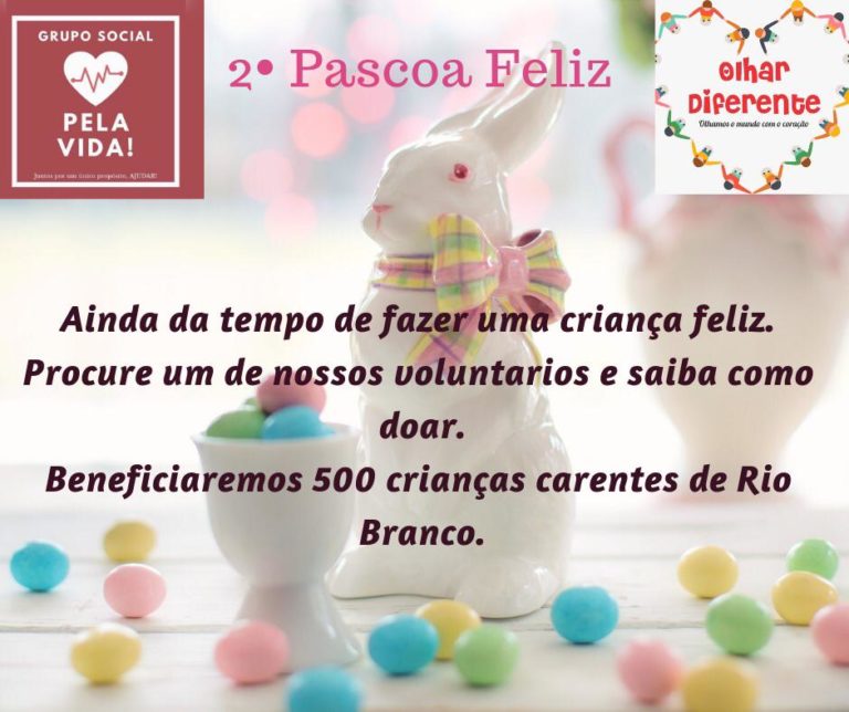Voluntários arrecadam chocolates para Páscoa de crianças carentes em Rio Branco