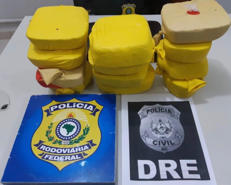 Caminhoneiro é preso em RO após sair do Acre com mais de 12 kg de droga na boleia