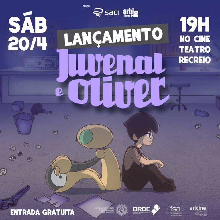 Animação acreana ´Juvenal e Oliver´ será lançada neste sábado com sessão de acessibilidade